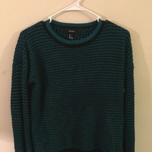Forever 21 sweater Green and Black Small